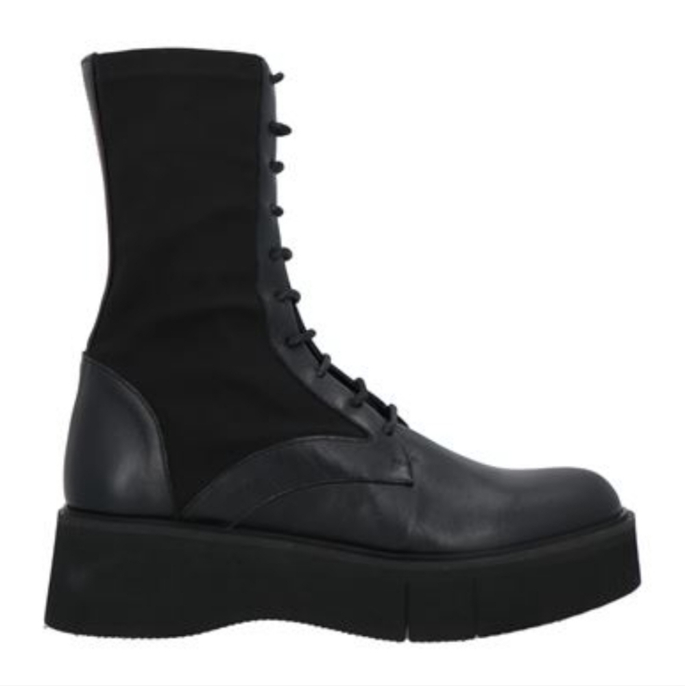 PALOMA BARCELO Black Jade Leather Ankle Boots